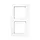 JUNG A 5582 BF WW afdekraam 2-voudig A550 alpine wit