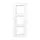 JUNG A 5583 BF WW afdekraam 3-voudig A550 alpine wit