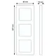 JUNG A 5583 BF WW afdekraam 3-voudig A550 alpine wit