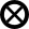 Schakelaar/schakeling symbool X