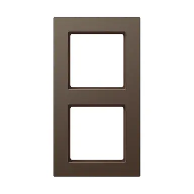 JUNG A 5582 BF MO afdekraam 2-voudig A550 mokka