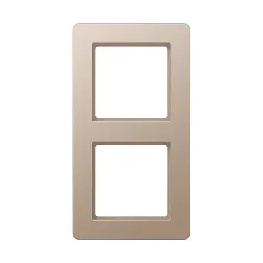 JUNG AF 582 BF CH afdekraam 2-voudig A Flow champagne