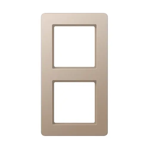 JUNG AF 582 BF CH afdekraam 2-voudig A Flow champagne