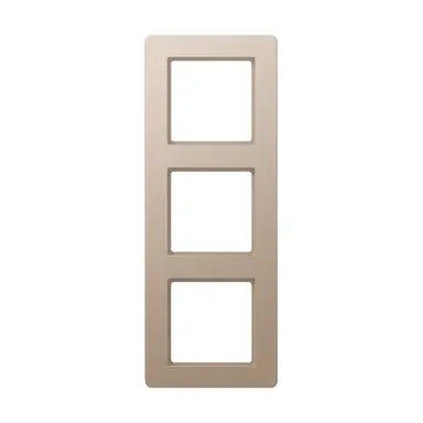 JUNG AF 583 BF CH afdekraam 3-voudig A Flow champagne