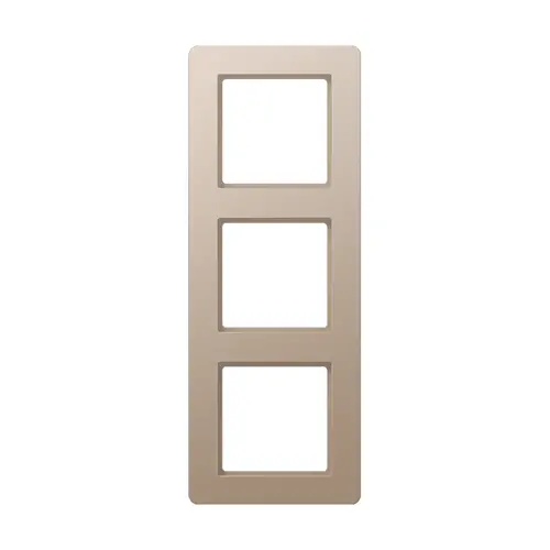 JUNG AF 583 BF CH afdekraam 3-voudig A Flow champagne