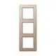 JUNG AF 583 BF CH afdekraam 3-voudig A Flow champagne