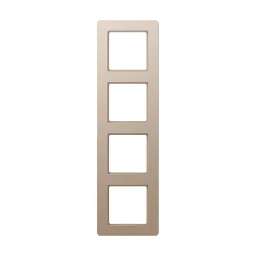 JUNG AF 584 BF CH afdekraam 4-voudig A Flow champagne