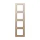 JUNG AF 584 BF CH afdekraam 4-voudig A Flow champagne
