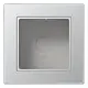JUNG A 5581 BF A AL opbouwbak 1-voudig A550 aluminium
