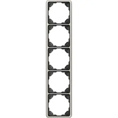 JUNG CD 585 PT afdekraam 5-voudig CD500 platina