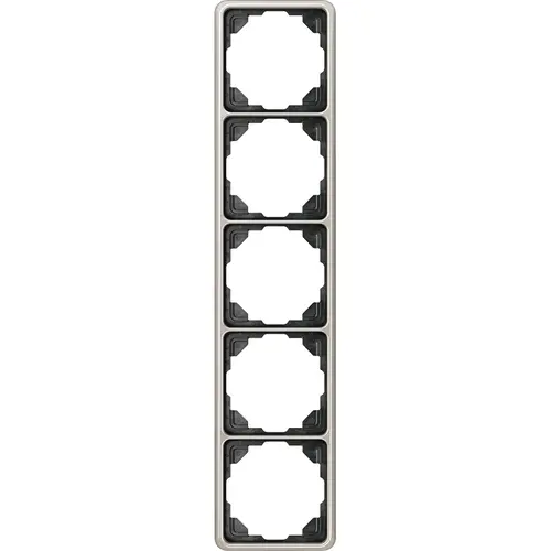 JUNG CD 585 PT afdekraam 5-voudig CD500 platina