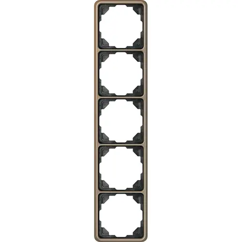 JUNG CD 585 GB afdekraam 5-voudig CD500 goud brons