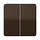 JUNG CD 595 BR schakelwip 2-voudig CD500 bruin