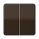 JUNG CD 595 BR schakelwip 2-voudig CD500 bruin