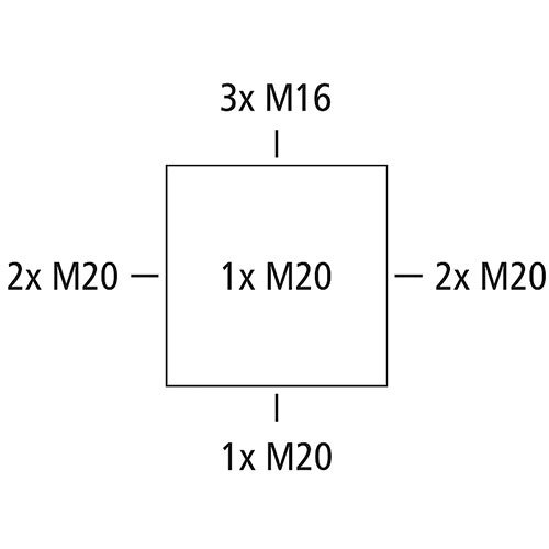 Spelsberg ABOX 025-L/SW abox 025-l/sw abox 025-l aftakdoos leeg 87x87x52 mm zwart IP66 Abox
