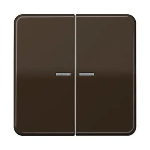 JUNG CD 595 KO5 BR schakelwip 2-voudig met controlevenster CD500 bruin