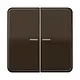 JUNG CD 595 KO5 BR schakelwip 2-voudig met controlevenster CD500 bruin