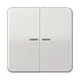 JUNG CD 595 KO5 LG schakelwip 2-voudig met controlevenster CD500 lichtgrijs