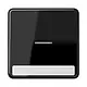 JUNG CD 590 NAKO5 SW schakelwip met controlevenster en tekstvenster CD500 zwart glans