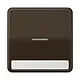 JUNG CD 590 NAKO5 BR schakelwip met controlevenster en tekstvenster CD500 bruin