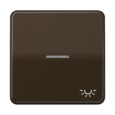 JUNG CD 590 KO5L BR schakelwip met lichtsymbool en controlevenster CD500 bruin