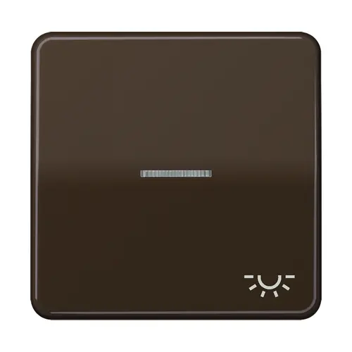 JUNG CD 590 KO5L BR schakelwip met lichtsymbool en controlevenster CD500 bruin