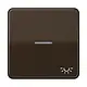 JUNG CD 590 KO5L BR schakelwip met lichtsymbool en controlevenster CD500 bruin