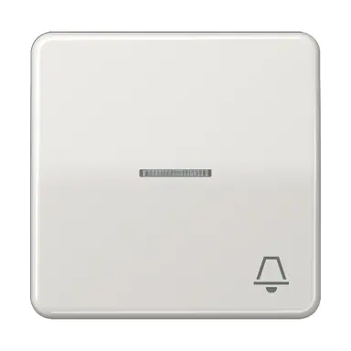 JUNG CD 590 KO5K LG schakelwip met belsymbool en controlevenster CD500 lichtgrijs