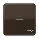 JUNG CD 590 KO5T BR schakelwip met sleutelsymbool en controlevenster CD500 bruin