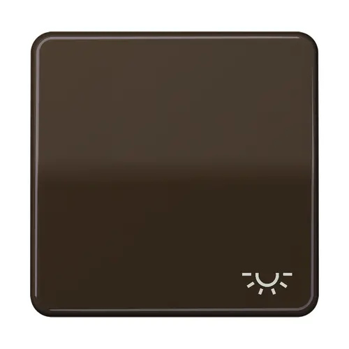 JUNG CD 590 L BR schakelwip met lichtsymbool CD500 bruin