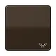 JUNG CD 590 L BR schakelwip met lichtsymbool CD500 bruin