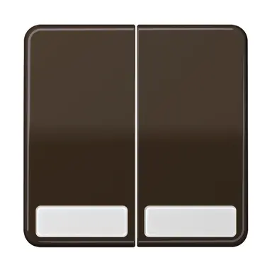 JUNG CD 595 NA BR schakelwip 2-voudig met tekstvenster CD500 bruin