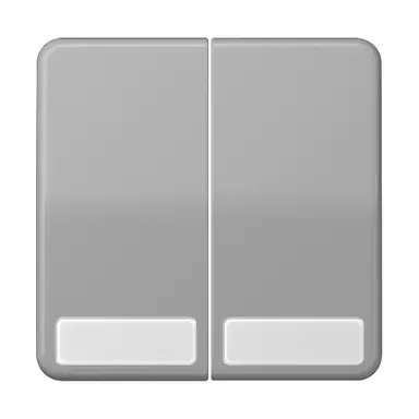 JUNG CD 595 NA GR schakelwip 2-voudig met tekstvenster CD500 grijs