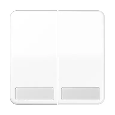 JUNG CD 595 NA WW schakelwip 2-voudig met tekstvenster CD500 alpine wit