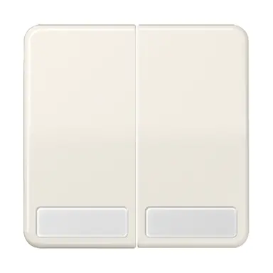 JUNG CD 595 NA schakelwip 2-voudig met tekstvenster CD500 creme