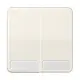 JUNG CD 595 NA schakelwip 2-voudig met tekstvenster CD500 creme