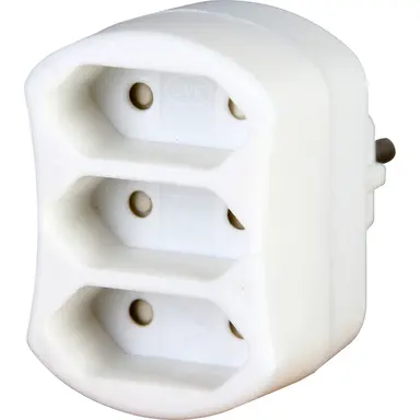 Kopp 471302003 verloopstekker 3x euro 2.5A wit