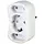 Kopp 177602009 verloopstekker 1x RA en 2 x euro wit