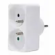 Kopp 705102001 adapter 2x penaarde Belgie rechthoek wit