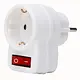 Kopp 470112003 adapter 1x RA met schakelaar wit