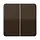 JUNG CD 1702 BR dimmerknop 2-voudig serietastdimmer CD500 bruin