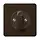 JUNG CD 1541 BR draaiknop tbv jaloezie of draaischakelaar CD500 bruin