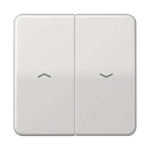 JUNG CD 595 P LG wip 2-voudig met pijlsymbolen tbv jaloezieschakelaar CD500 lichtgrijs