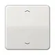 JUNG CD 1700 P LG knop met pijlsymbolen tbv elektronische jaloezieactor CD500 lichtgrijs