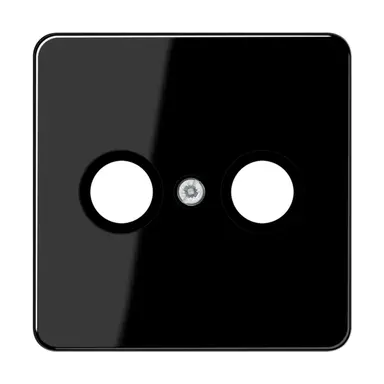 JUNG CD 561 TV SW centraalplaat antenne-coax CD500 zwart glans