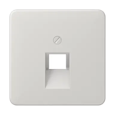 JUNG CD 569-1 UA LG centraalplaat 1-voudig tbv RJ45 wandcontactdoos CD500 lichtgrijs