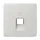 JUNG CD 569-1 UA LG centraalplaat 1-voudig tbv RJ45 wandcontactdoos CD500 lichtgrijs