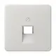 JUNG CD 569-1 UA LG centraalplaat 1-voudig tbv RJ45 wandcontactdoos CD500 lichtgrijs