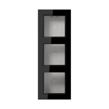 JUNG A 5583 BF A SW opbouwbak 3-voudig A550 zwart glans