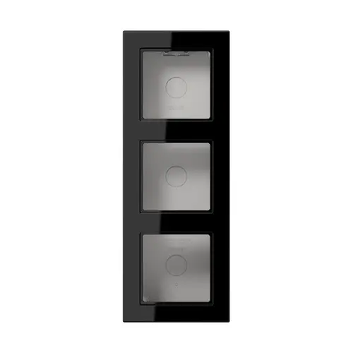 JUNG A 5583 BF A SW opbouwbak 3-voudig A550 zwart glans